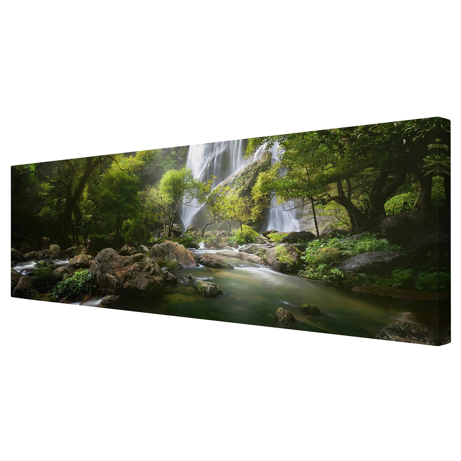 Bilderwelten Impression sur toile Ruisseau I - Largeur : 150 cm