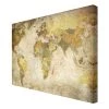 Bilderwelten Impression sur toile Carte du monde II - Largeur : 90 cm