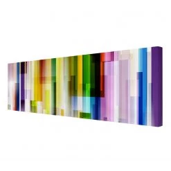 Bilderwelten Impression sur toile Rainbow Cubes II - Largeur : 120 cm