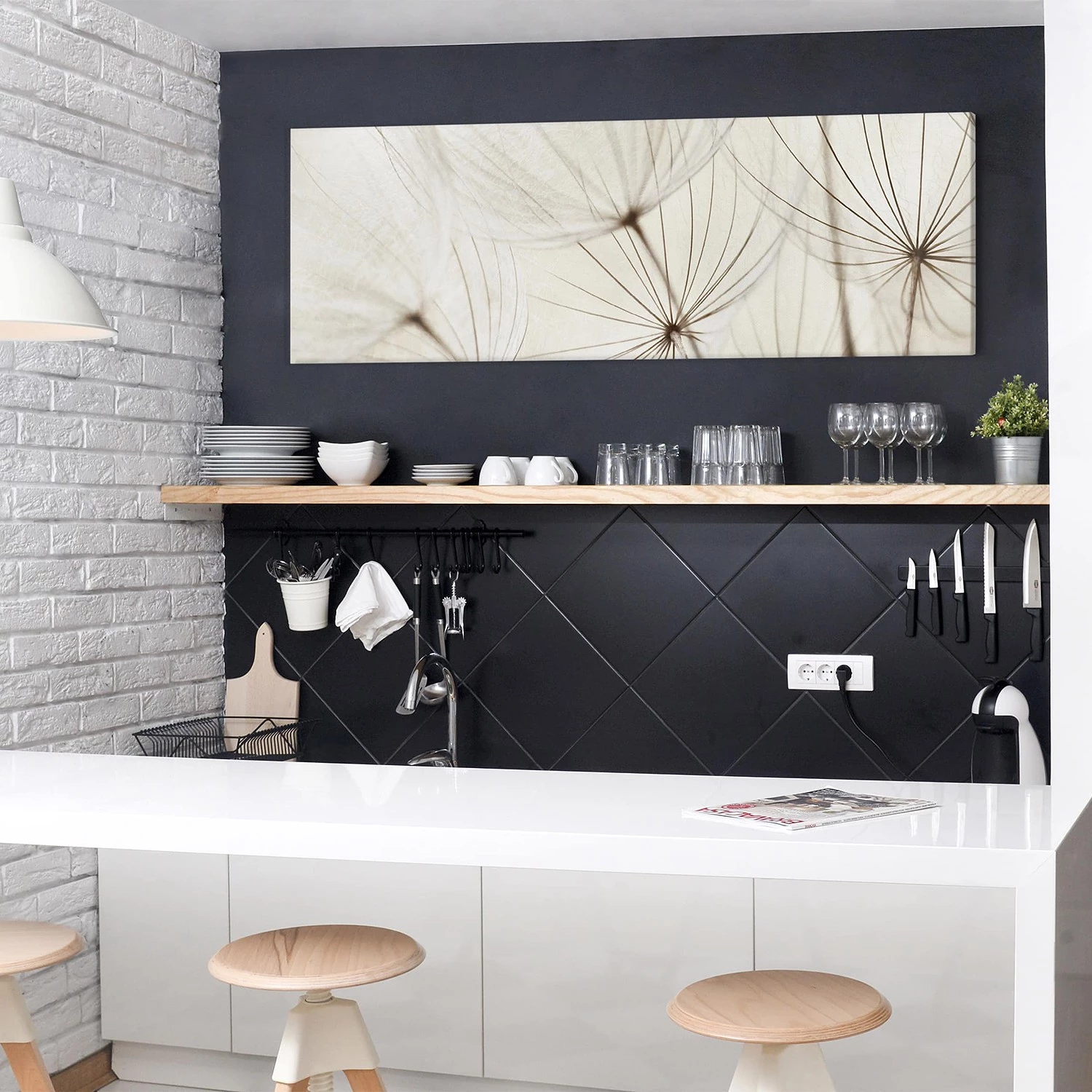 Bilderwelten Impression sur toile Herbe douce II - Largeur : 120 cm – Image 3