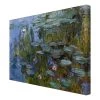 Bilderwelten Impression sur toile Nymphéas II - Violet - 80 x 60 x 2 cm - Largeur : 80 cm