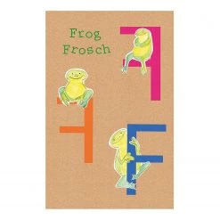 Komar Tableau déco ABC Animal F - Papier - Multicolore