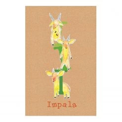 Komar Tableau déco ABC Animal I - Papier - Multicolore