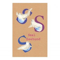 Komar Tableau déco ABC Animal S - Papier - Multicolore