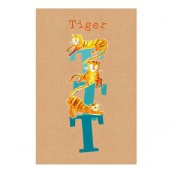 Komar Tableau déco ABC Animal T - Papier - Multicolore