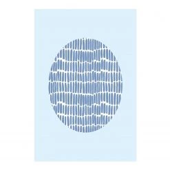 Komar Tableau déco Shelly Patterns III - Papier - Blanc / Bleu