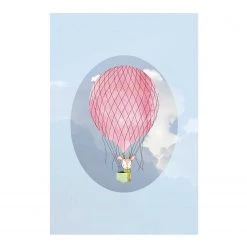 Komar Tableau déco Happy Balloon III - Papier - Multicolore