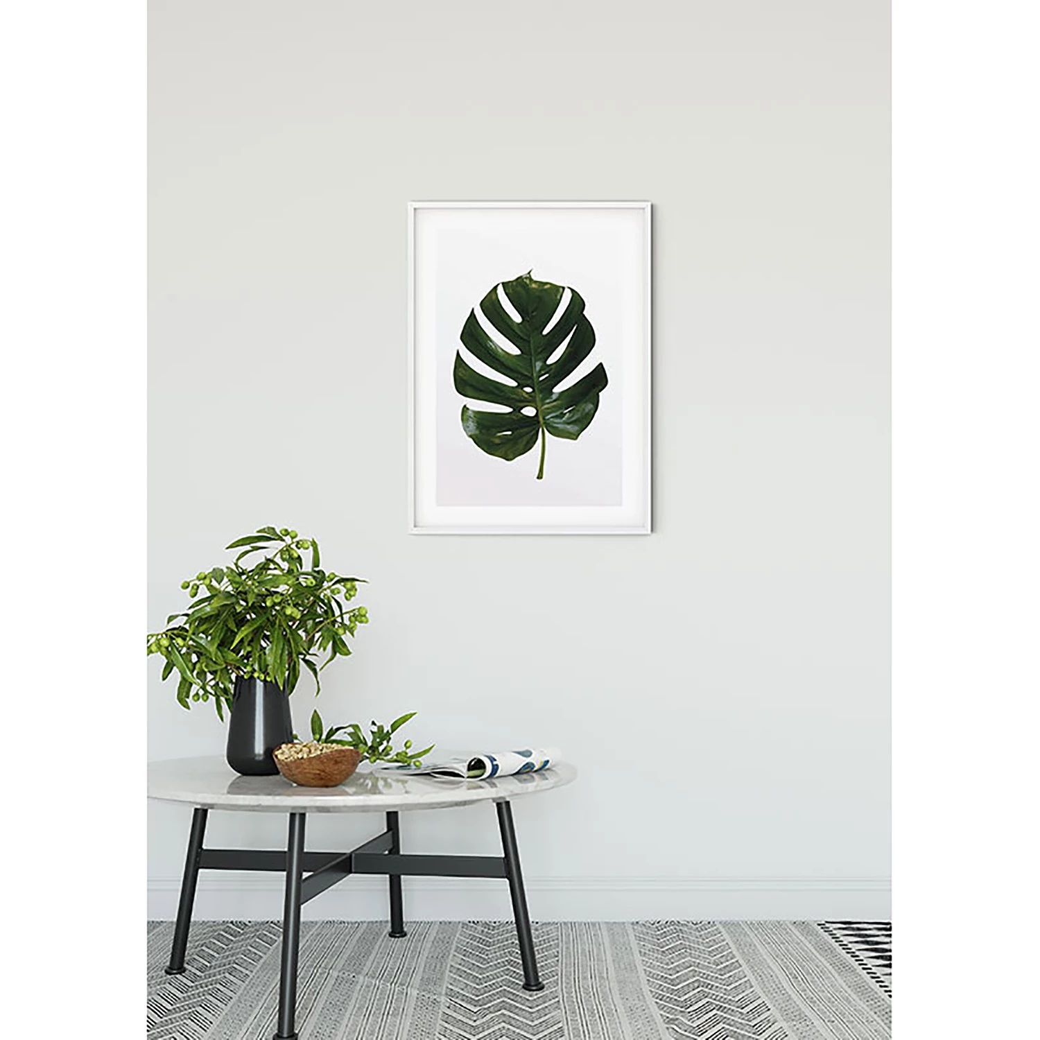 Komar Tableau déco Monstera Leaf - Papier - Vert / Blanc – Image 7