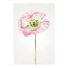 Komar Tableau déco Poppy - Papier - Blanc / Rose