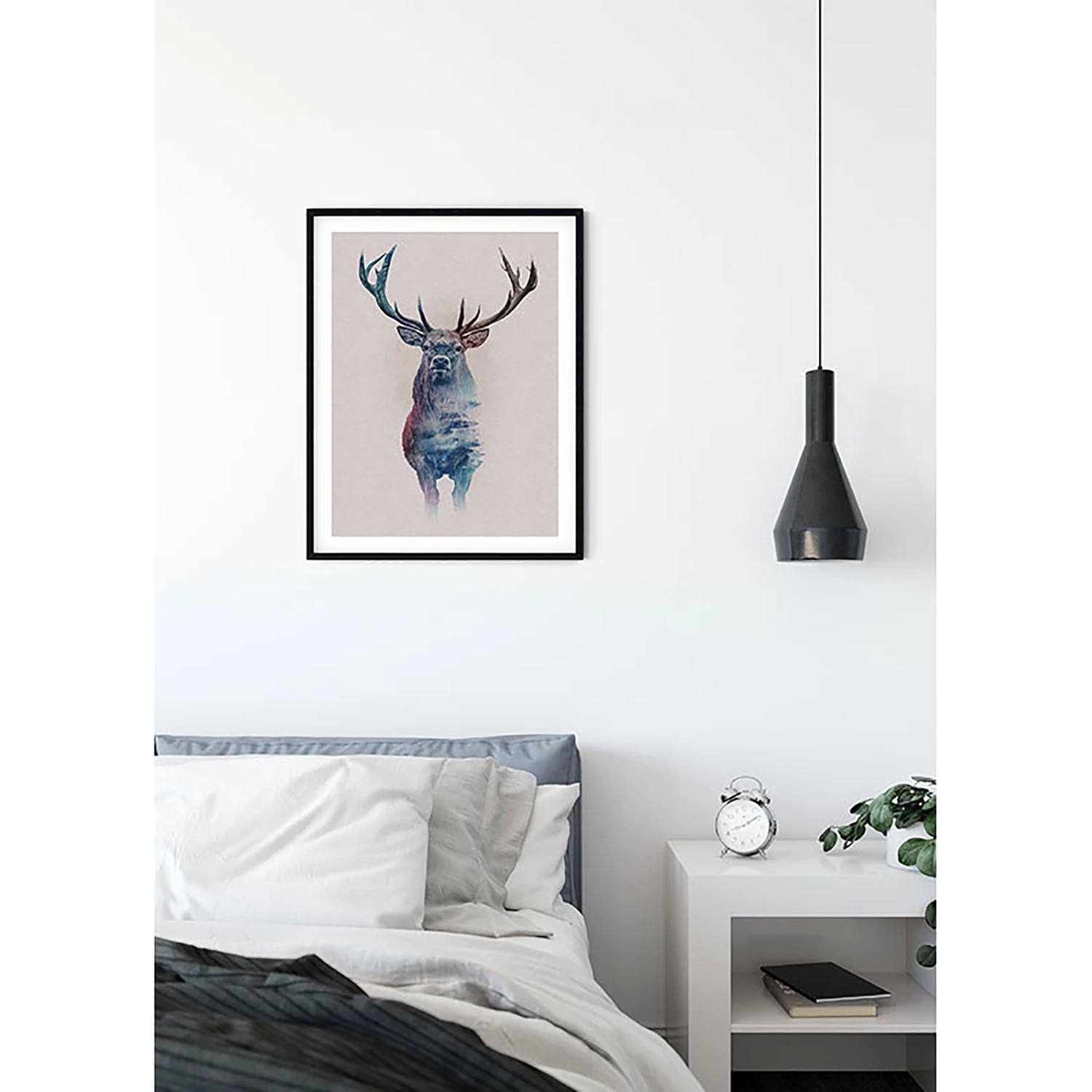 Komar Tableau déco Animals Forest Deer - Papier - Multicolore – Image 6