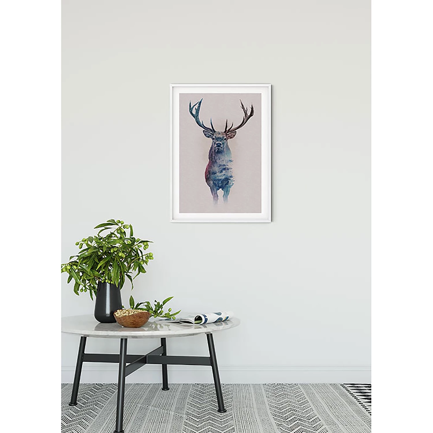 Komar Tableau déco Animals Forest Deer - Papier - Multicolore – Image 7
