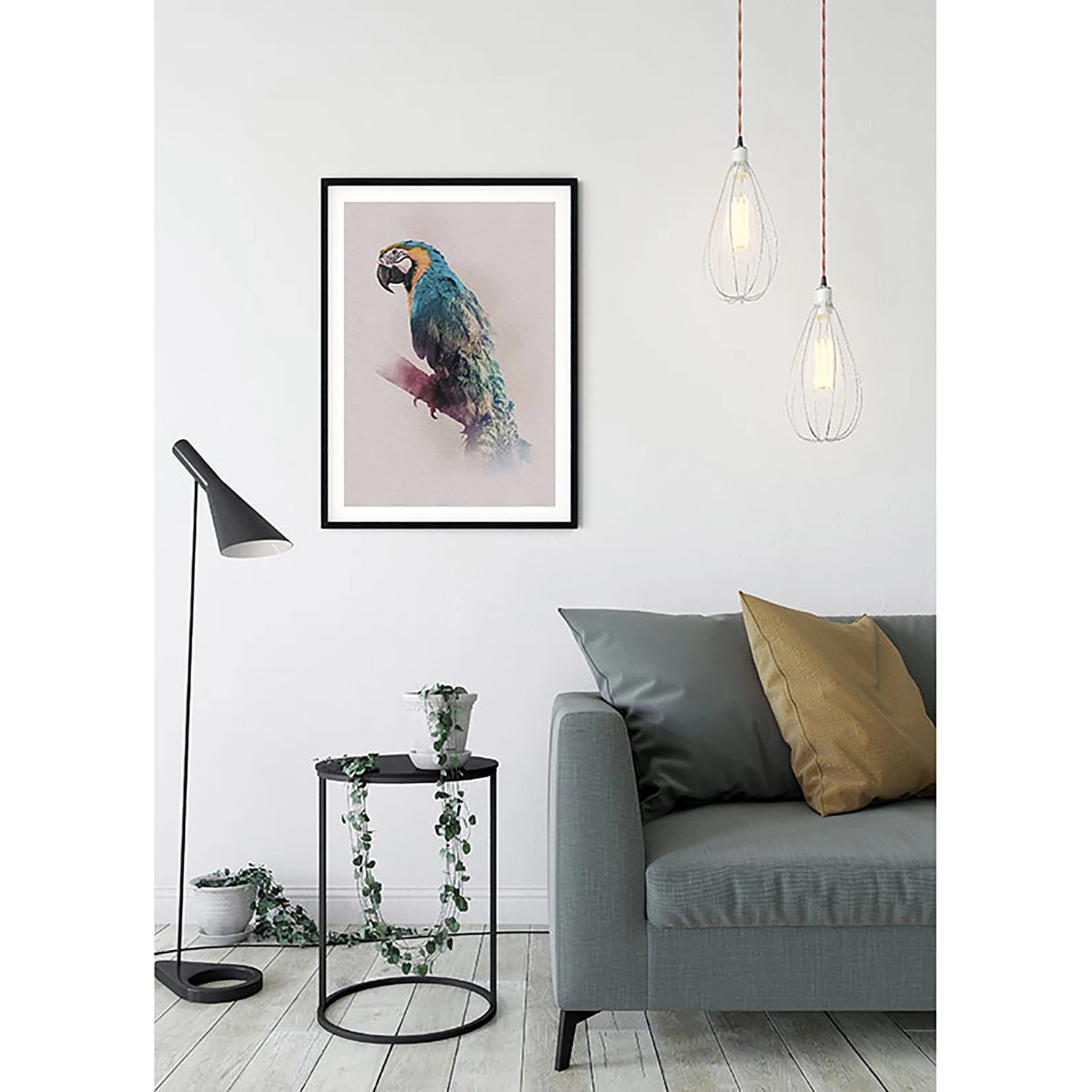 Komar Tableau déco Animals Paradise Parrot - Papier - Multicolore – Image 4