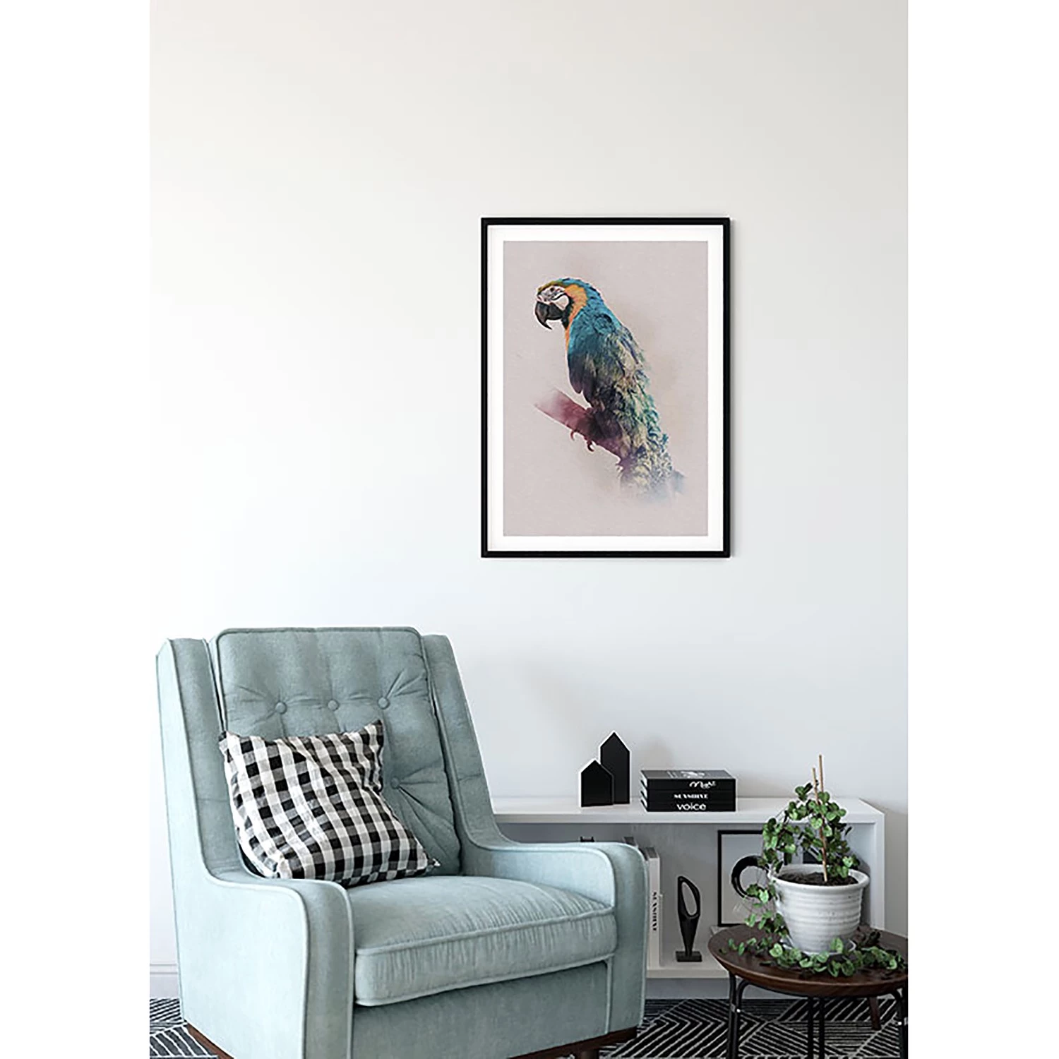 Komar Tableau déco Animals Paradise Parrot - Papier - Multicolore – Image 5