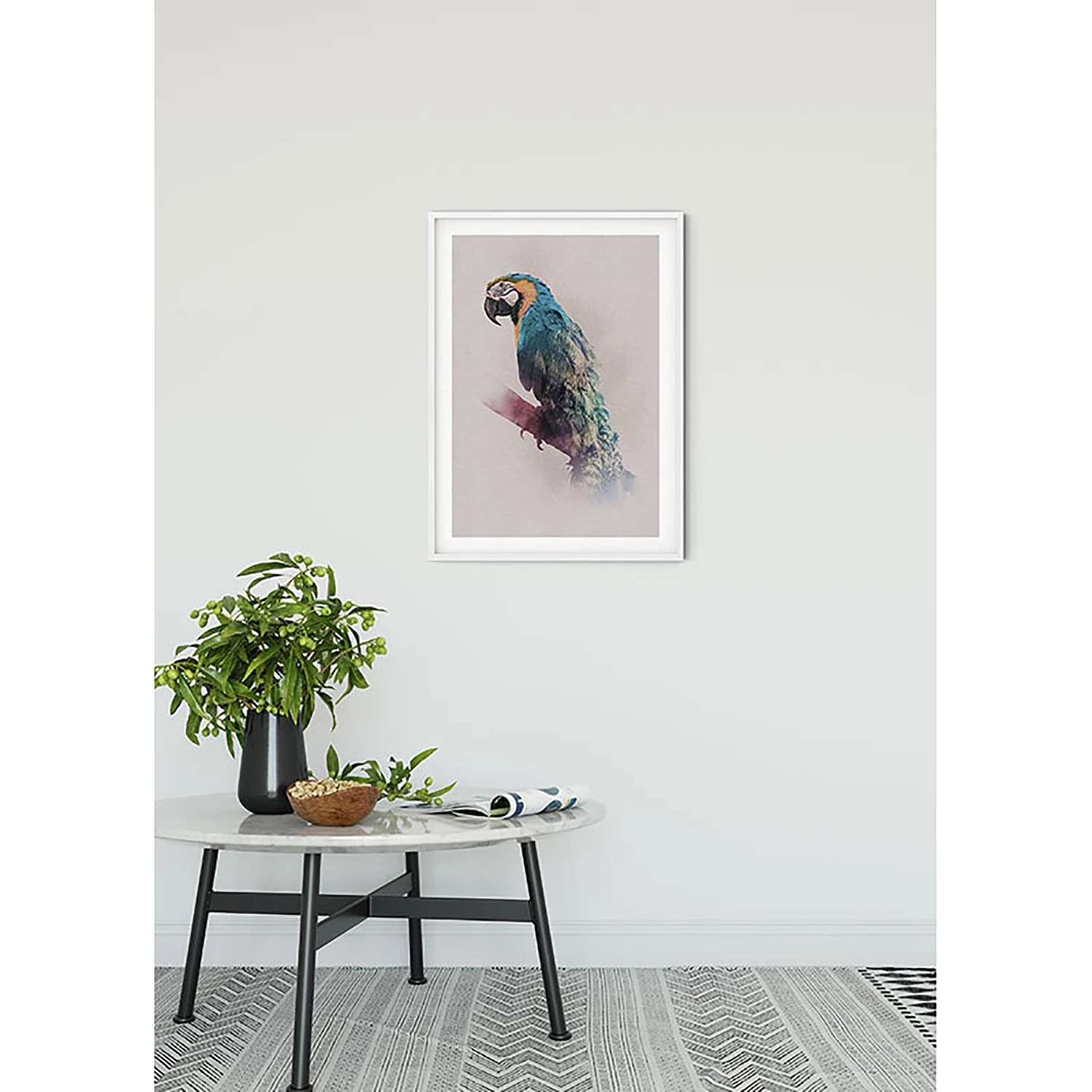 Komar Tableau déco Animals Paradise Parrot - Papier - Multicolore – Image 7