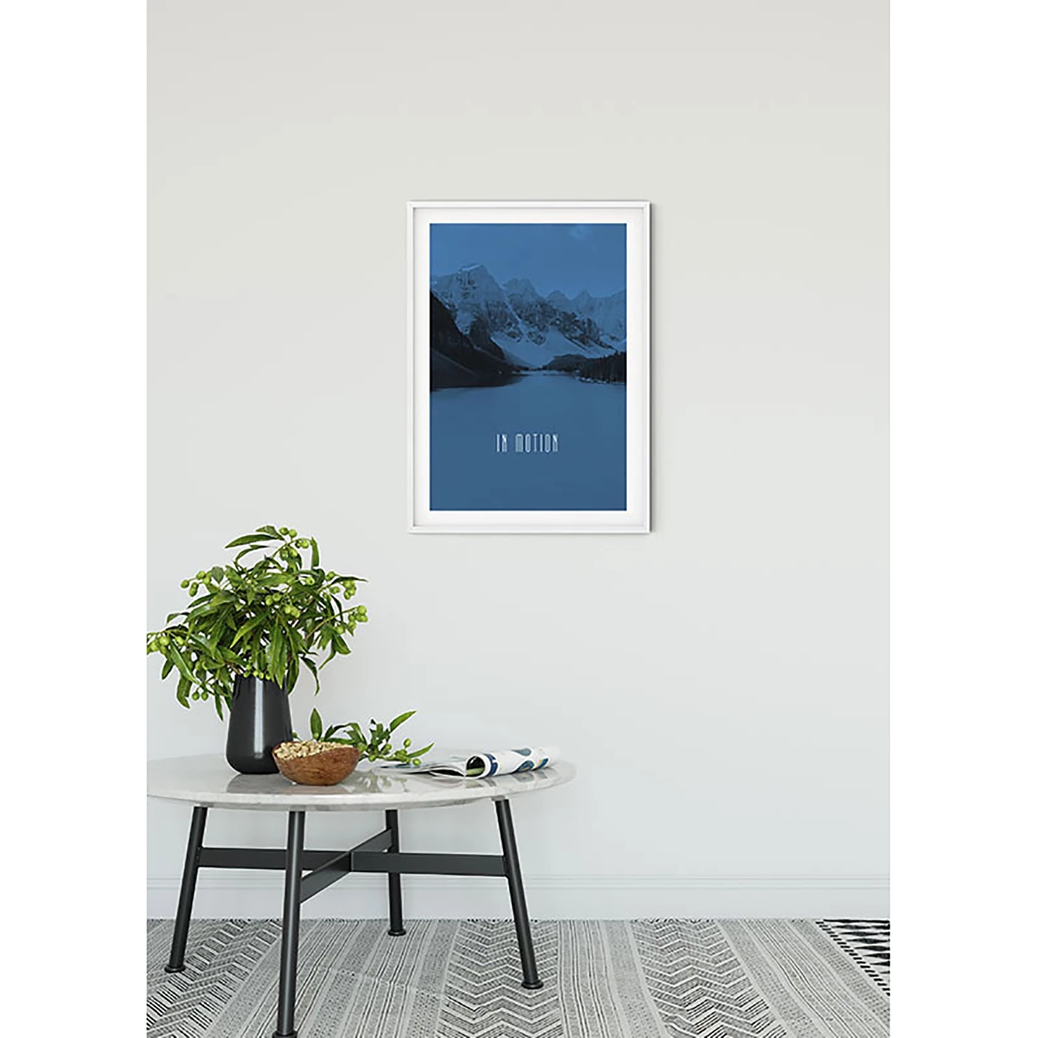 Komar Tableau déco Word Lake In Motion - Papier - Bleu – Image 7