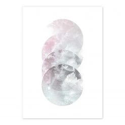 Komar Tableau déco Tessera Calidum - Papier - Blanc / violet