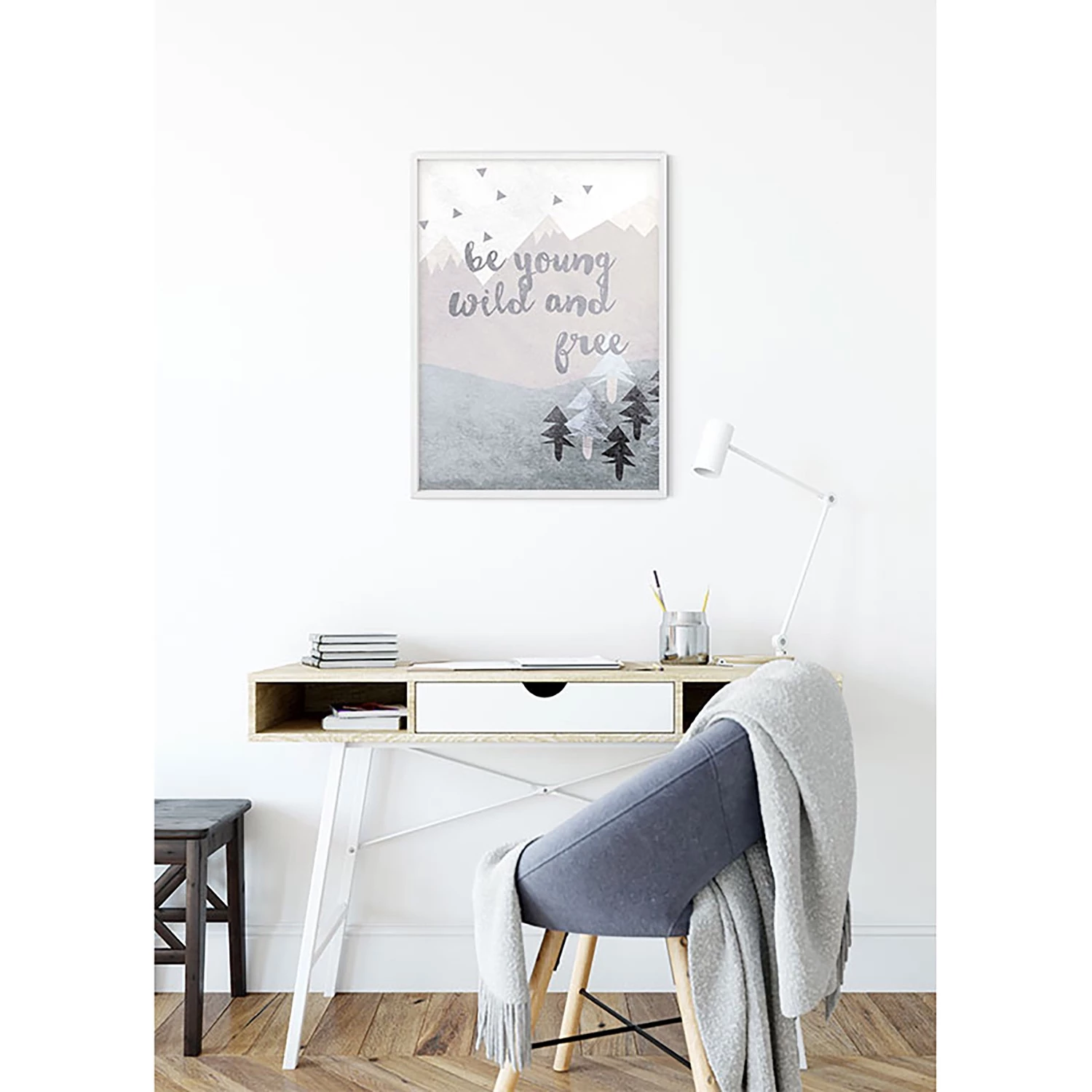 Komar Tableau déco Wild and Free - Papier - Multicolore – Image 7