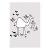 Komar Tableau déco Scribble Camel - Papier - Noir / Blanc