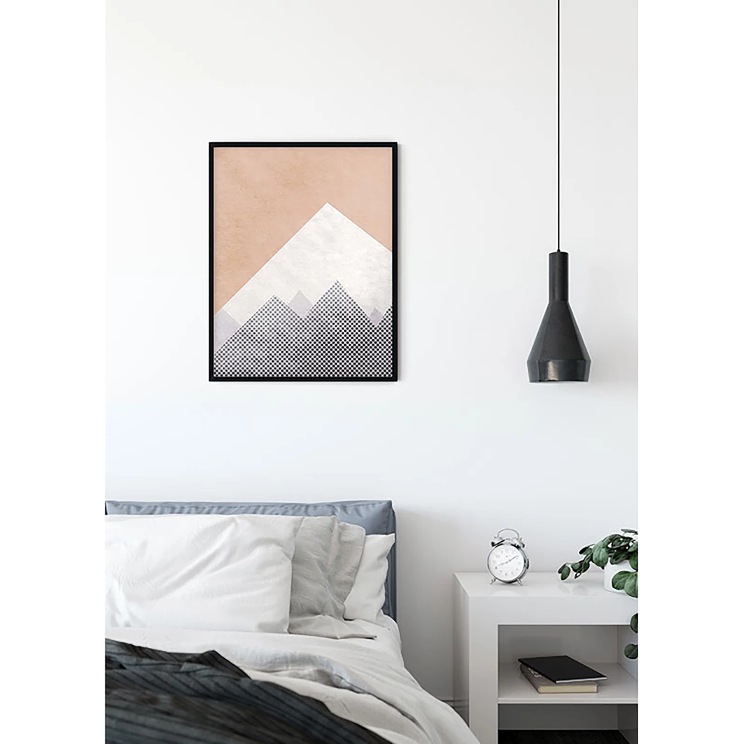 Komar Tableau déco Wild and Free Mountain - Papier - Orange / Blanc – Image 2