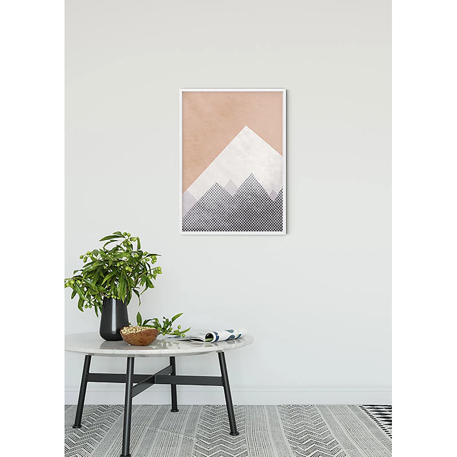 Komar Tableau déco Wild and Free Mountain - Papier - Orange / Blanc – Image 7