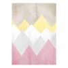 Komar Tableau déco Sunrise Mountain - Papier - Rose