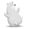 Komar Tableau déco Cute Animal Polar Bear - Papier - Gris / Blanc