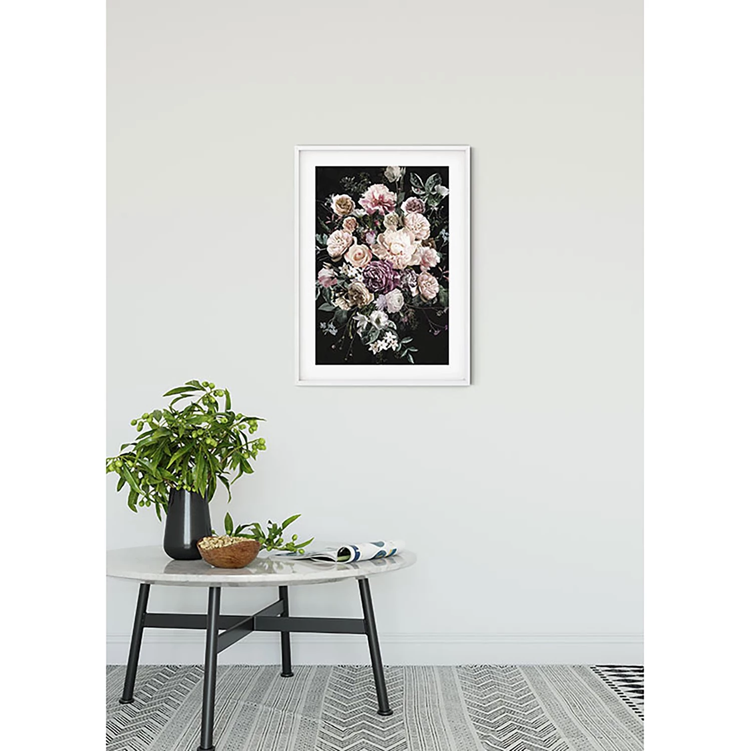 Komar Tableau déco Charming Bouquet - Papier - Multicolore – Image 2