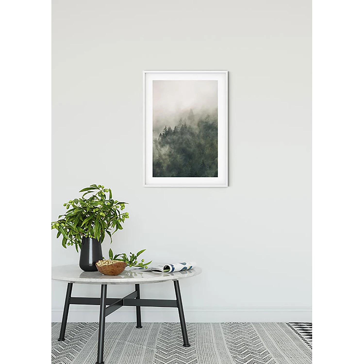 Komar Tableau déco Tales of the Carpathians I - Papier - Gris / Blanc – Image 2