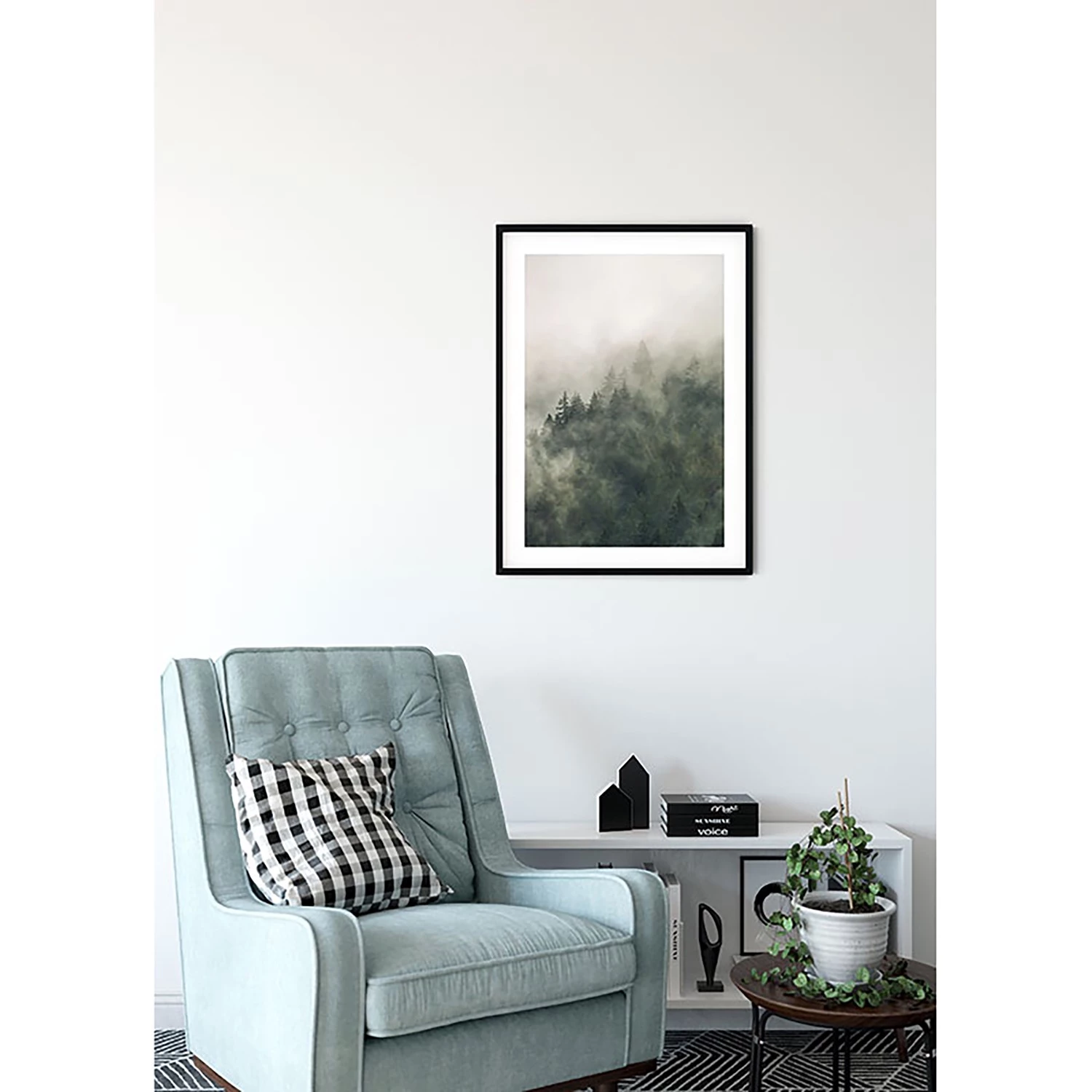 Komar Tableau déco Tales of the Carpathians I - Papier - Gris / Blanc – Image 4