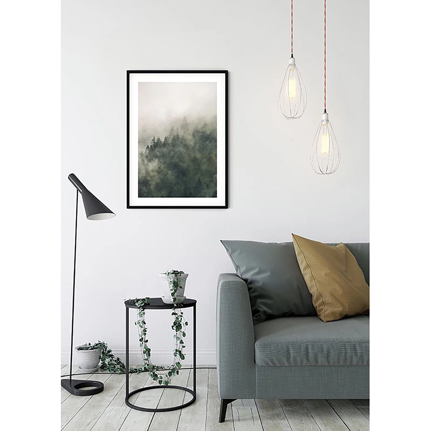 Komar Tableau déco Tales of the Carpathians I - Papier - Gris / Blanc – Image 5