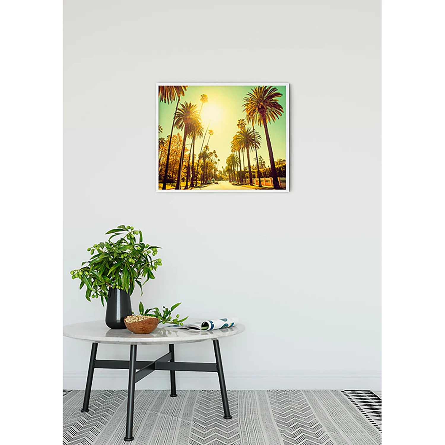 Komar Tableau déco Palm Alley - Papier - Multicolore – Image 2