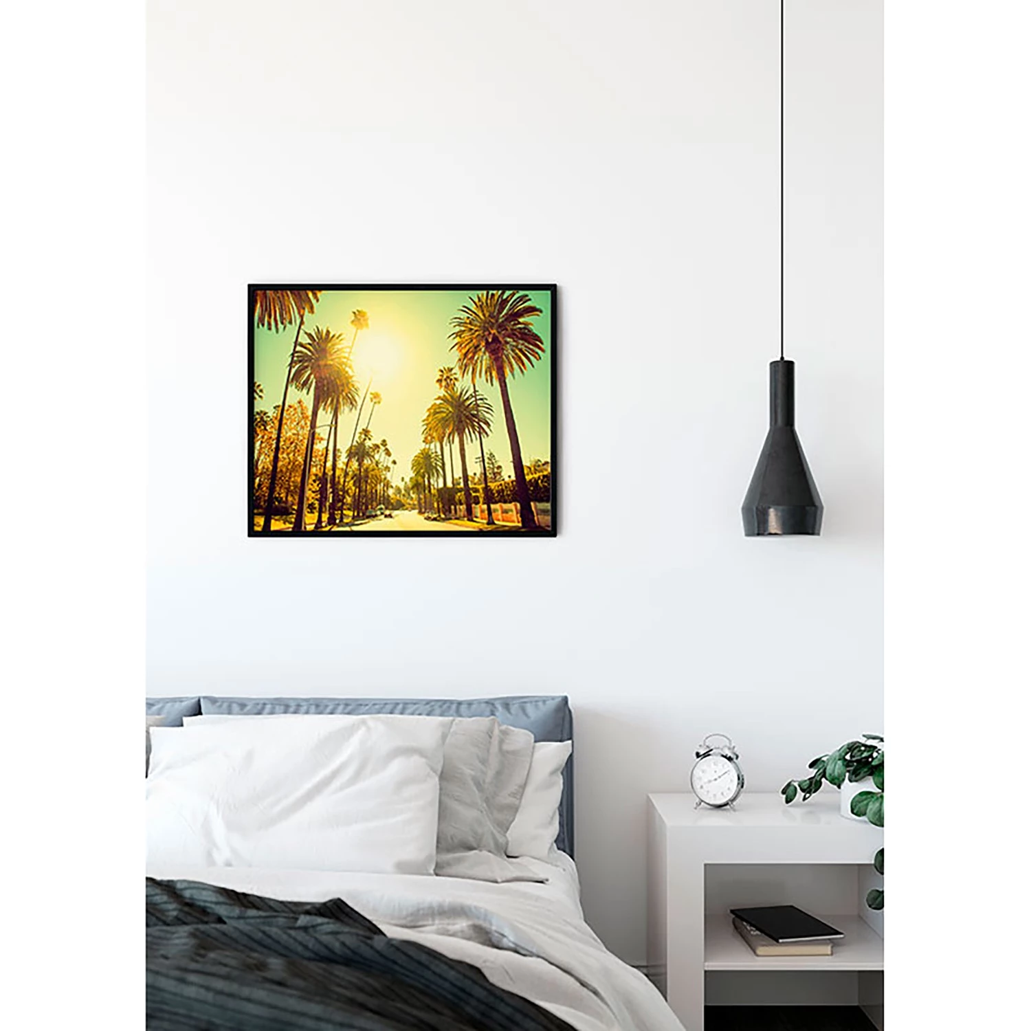 Komar Tableau déco Palm Alley - Papier - Multicolore – Image 3