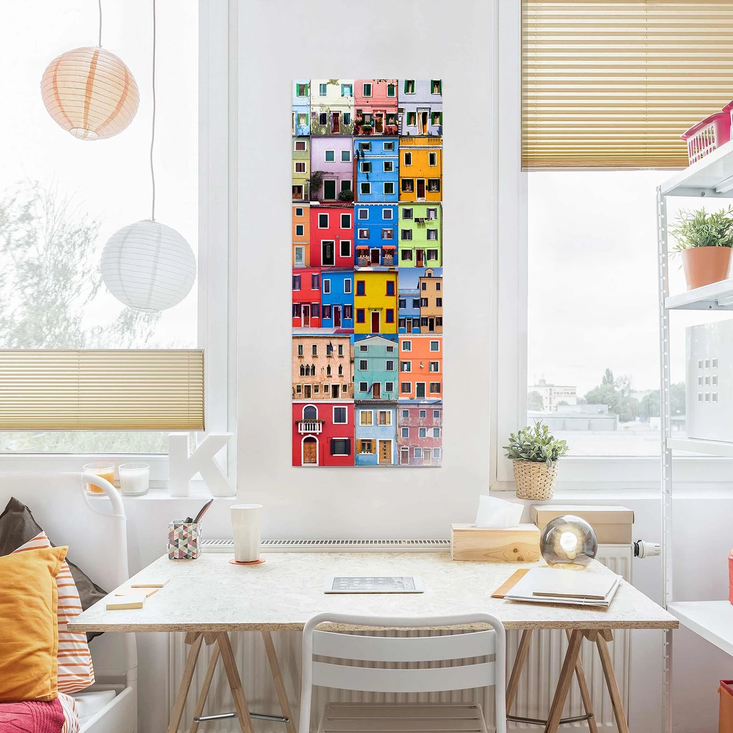 Bilderwelten Tableau en verre Venise - Verre - Multicolore - 30 x 80 x 0,4 cm - 30 x 80 cm â Image 3