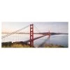 Bilderwelten Tableau en verre Golden Gate Bridge - Bleu - 125 x 50 x 0,4 cm