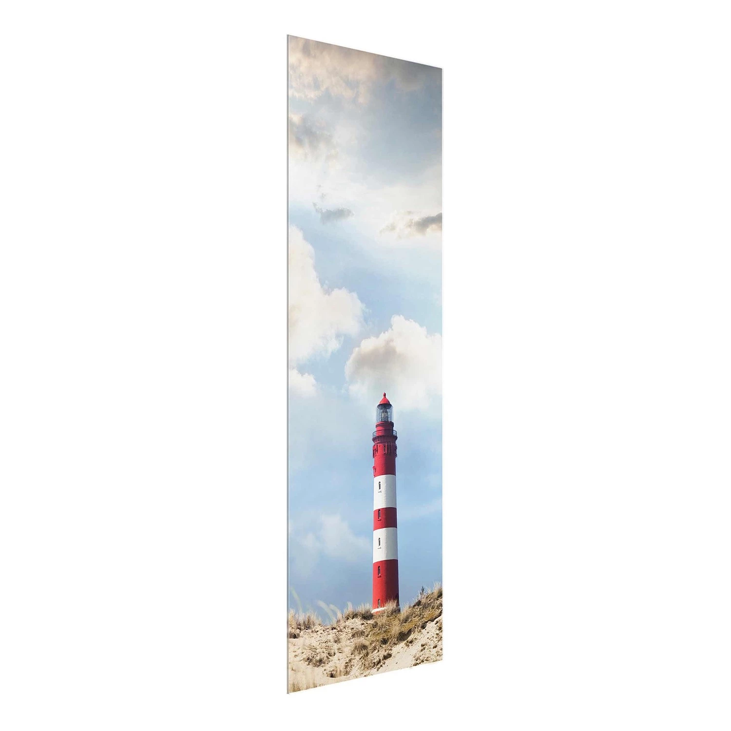 Bilderwelten Tableau en verre Phare dans les dunes - Bleu - 50 x 125 x 0,4 cm - 50 x 125 cm – Image 4