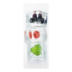 Bilderwelten Tableau en verre Fruits rouges - Verre - Multicolore - 50 x 125 x 0,4 cm