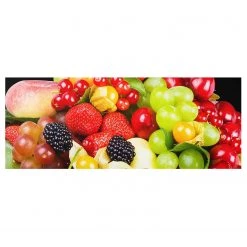 Bilderwelten Tableau en verre Fruits - Multicolore - 125 x 50 x 0,4 cm
