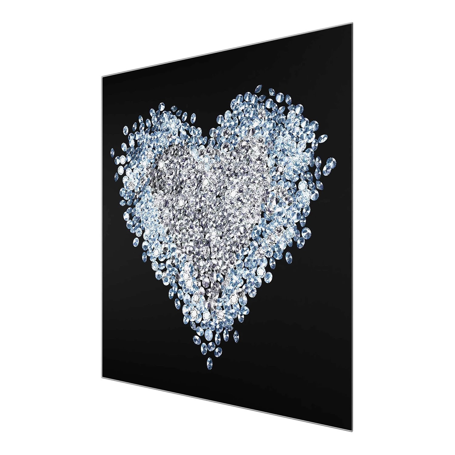 Bilderwelten Tableau en verre Diamant - Noir et blanc - 125 x 50 x 0,4 cm - 125 x 50 cm â Image 6