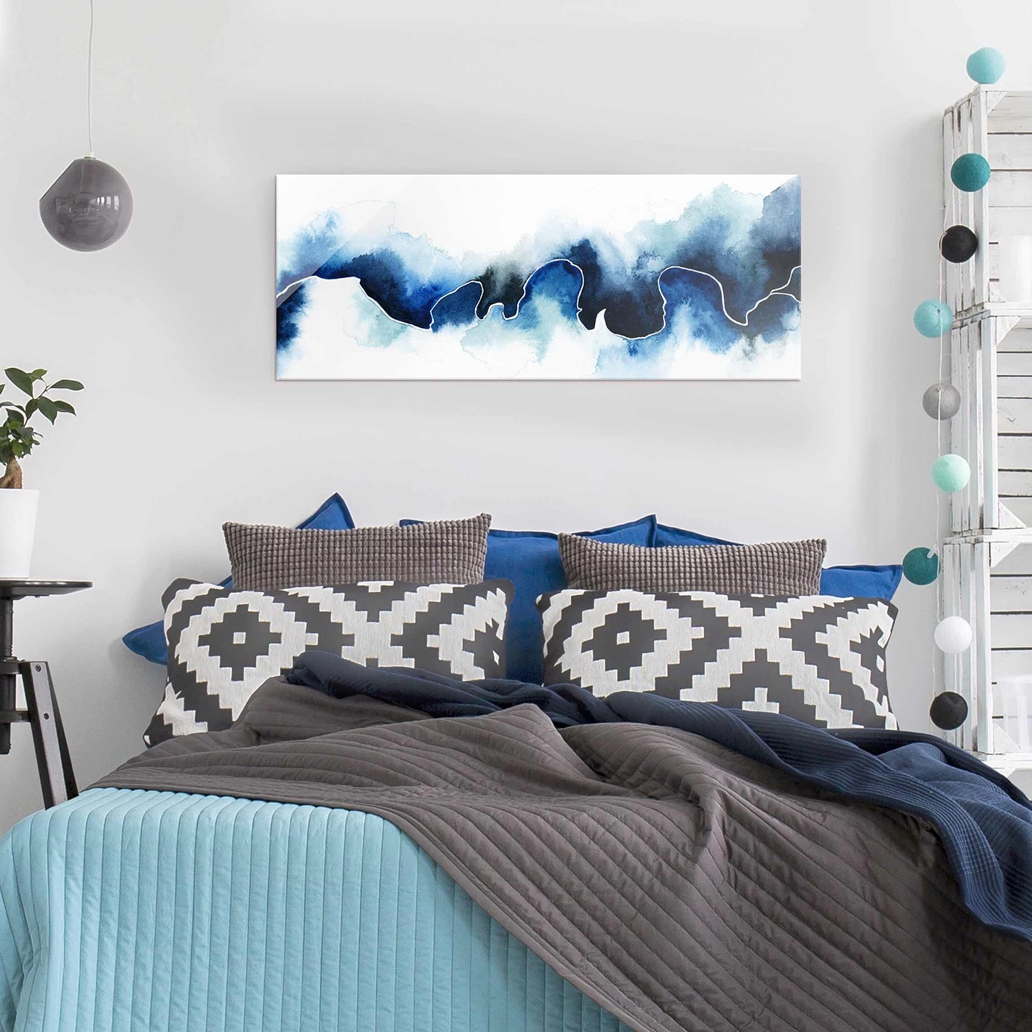 Bilderwelten Tableau en verre Glacier - Blanc - 80 x 30 x 0,4 cm - 80 x 30 cm â Image 3