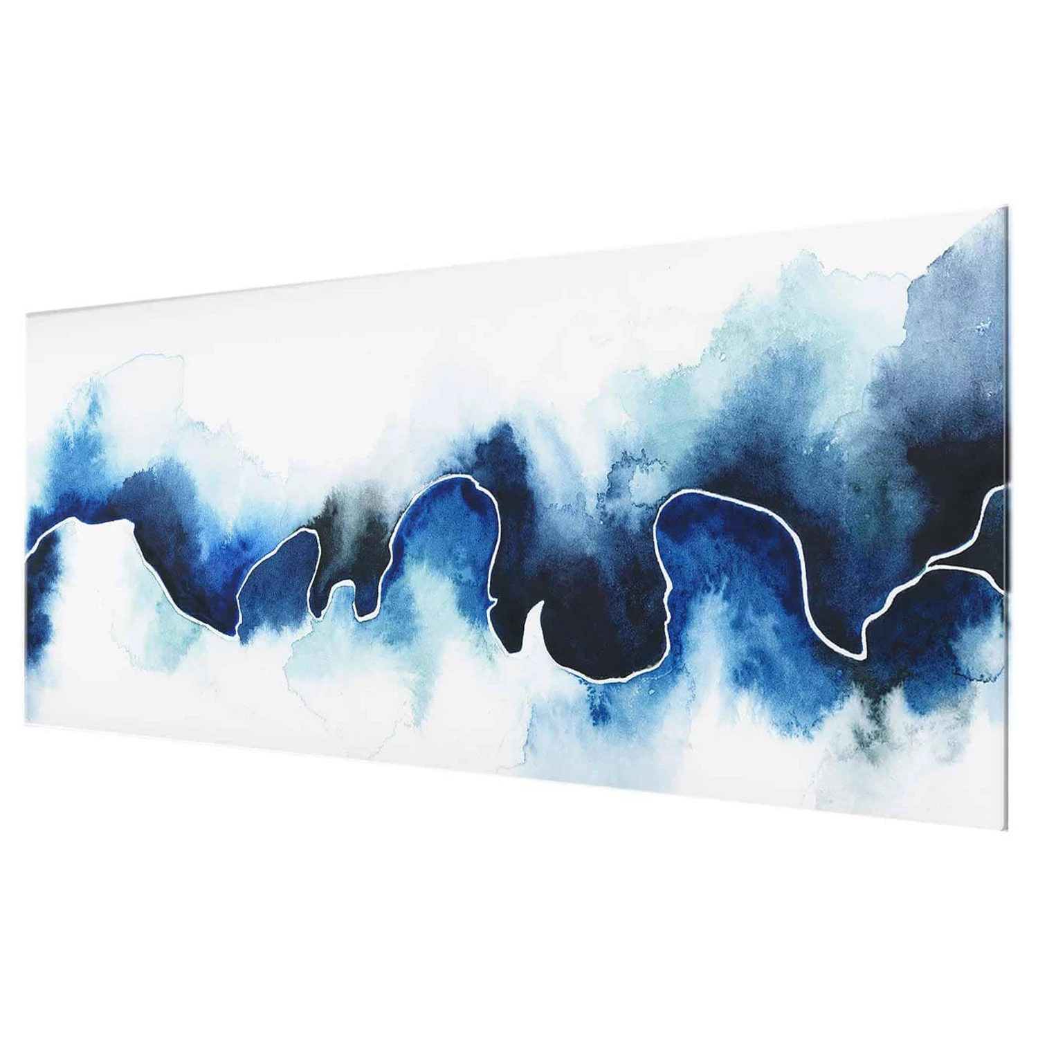 Bilderwelten Tableau en verre Glacier - Blanc - 80 x 30 x 0,4 cm - 80 x 30 cm â Image 6