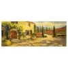 Bilderwelten Tableau en verre Paysage italien - Jaune - 80 x 30 x 0,4 cm - 80 x 30 cm
