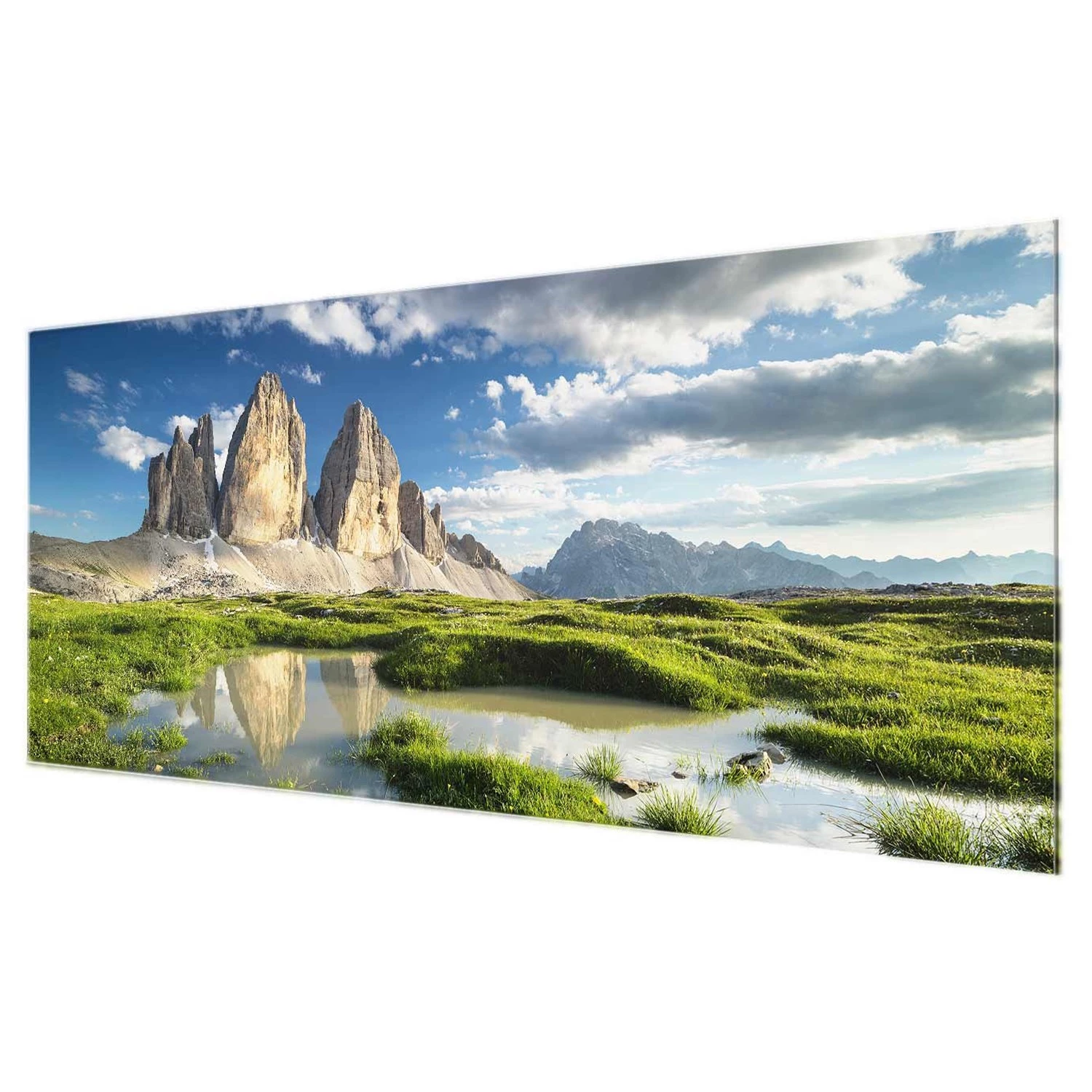 Bilderwelten Tableau en verre Tyrol - Vert - 125 x 50 x 0,4 cm - 125 x 50 cm â Image 6