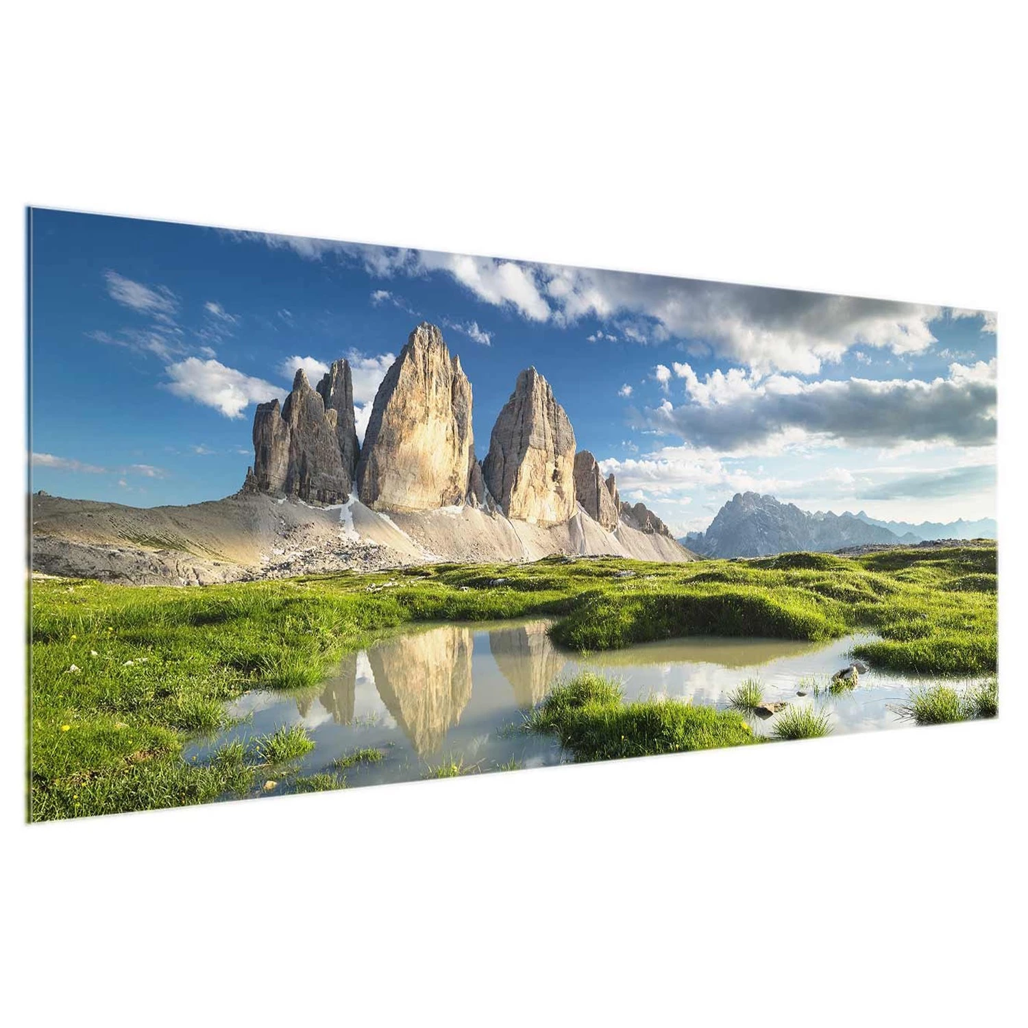 Bilderwelten Tableau en verre Tyrol - Vert - 125 x 50 x 0,4 cm - 125 x 50 cm â Image 7