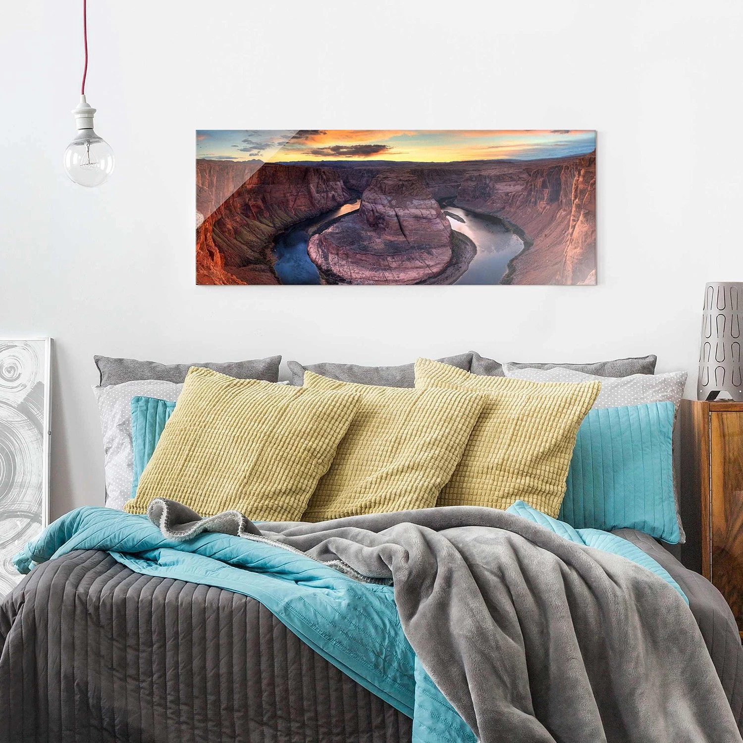 Bilderwelten Tableau en verre Colorado River Glen - Violet - 125 x 50 x 0,4 cm - 125 x 50 cm â Image 2