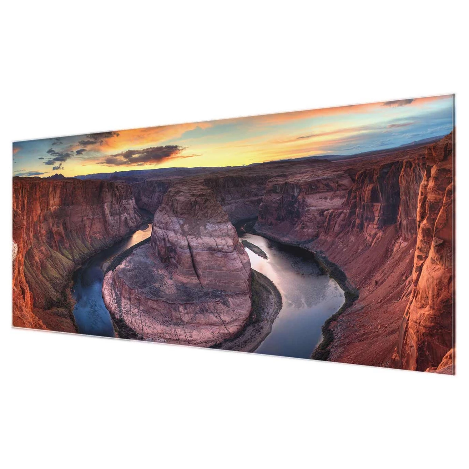 Bilderwelten Tableau en verre Colorado River Glen - Violet - 125 x 50 x 0,4 cm - 125 x 50 cm â Image 6