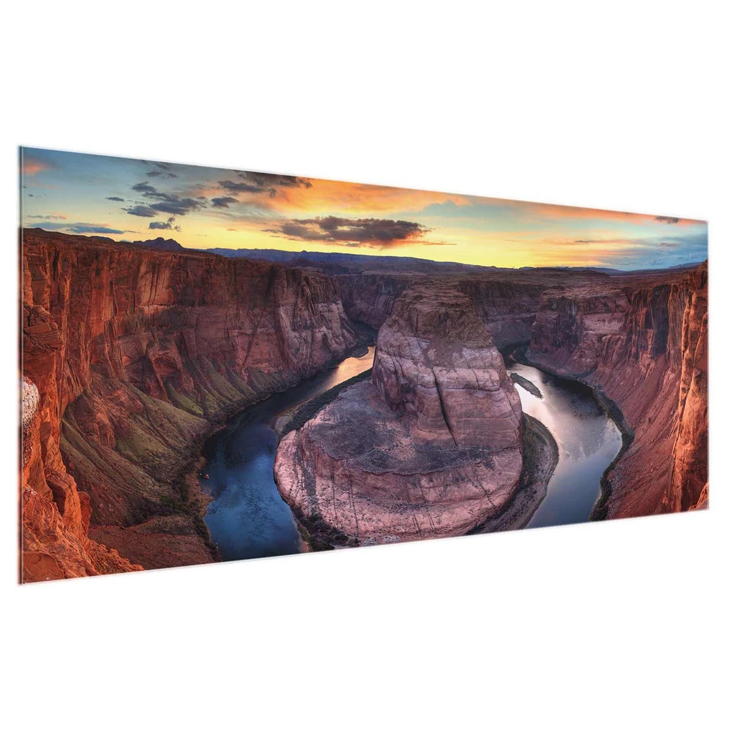 Bilderwelten Tableau en verre Colorado River Glen - Violet - 125 x 50 x 0,4 cm - 125 x 50 cm â Image 7