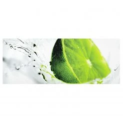 Bilderwelten Tableau en verre Splash Lime - Multicolore - 125 x 50 x 0,4 cm