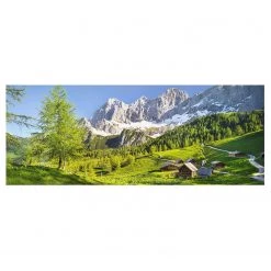 Bilderwelten Tableau en verre Pré - Vert - 125 x 50 x 0,4 cm - 125 x 50 cm