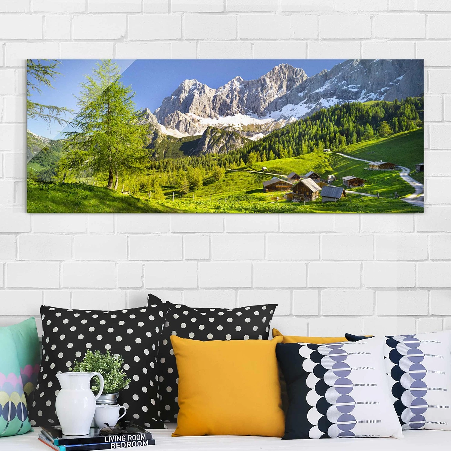 Bilderwelten Tableau en verre Pré - Vert - 125 x 50 x 0,4 cm - 125 x 50 cm – Image 2