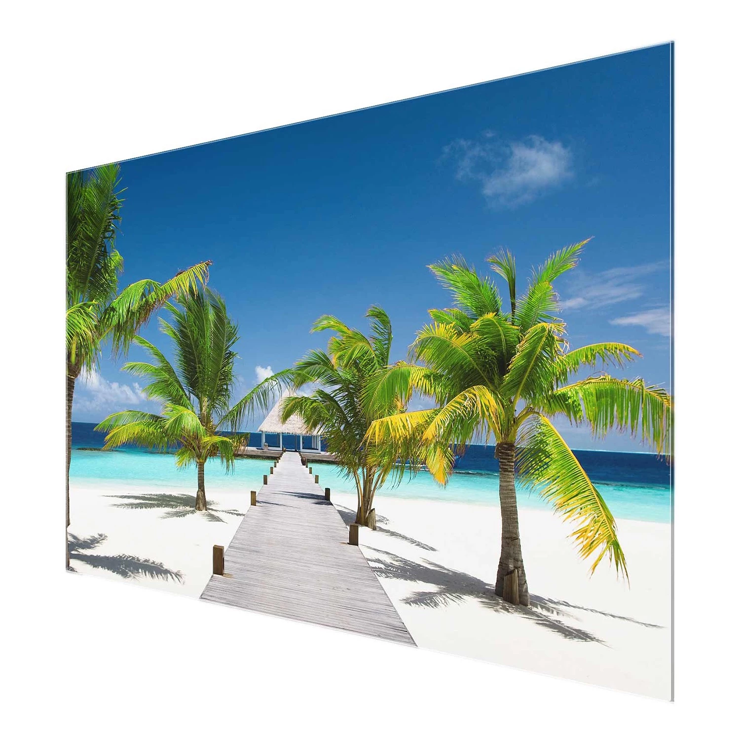 Bilderwelten Tableau en verre Catwalk to Paradise - Bleu - 80 x 30 x 0,4 cm - 80 x 30 cm â Image 6